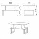 Coffee table Kompanit Loft-2 Sonoma Oak Coffee table Kompanit Loft-2 Sonoma Oak