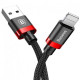 Кабель Baseus Kevlar Cable USB to Lightning 2A 1m CALKLF-B19 Black-Red Кабель Baseus Kevlar Cable USB to Lightning 2A 1m CALKLF-B19 Black-Red