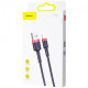 Кабель Baseus Kevlar Cable USB to Lightning 2A 1m CALKLF-B19 Black-Red Кабель Baseus Kevlar Cable USB to Lightning 2A 1m CALKLF-B19 Black-Red