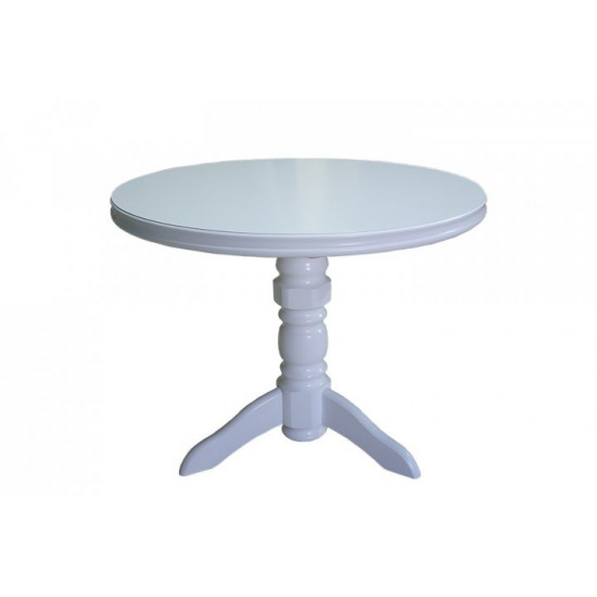 Dining folding round table 100x100 (140x100) cm ST-2 white Dining folding round table 100x100 (140x100) cm ST-2 white