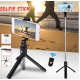 Трипод для телефону Tripod K07 Селфі-палиця з пультом Bluetooth Монопод Чорний Трипод для телефону Tripod K07 Селфі-палиця з пультом Bluetooth Монопод Чорний
