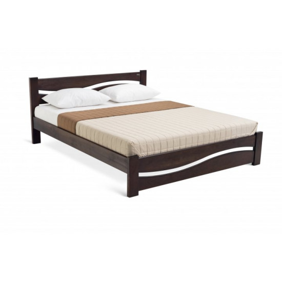 Double Bed made of pine wood 180*200 Wave MECANO color Dark walnut 5MKR010 Double Bed made of pine wood 180*200 Wave MECANO color Dark walnut 5MKR010