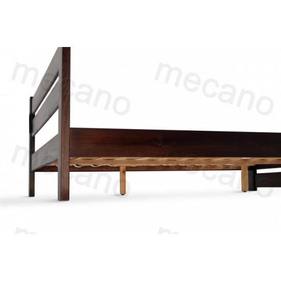 Double Bed made of pine wood 180*200 Wave MECANO color Dark walnut 5MKR010 Double Bed made of pine wood 180*200 Wave MECANO color Dark walnut 5MKR010