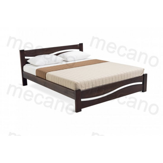 Double Bed made of pine wood 180*200 Wave MECANO color Dark walnut 5MKR010 Double Bed made of pine wood 180*200 Wave MECANO color Dark walnut 5MKR010