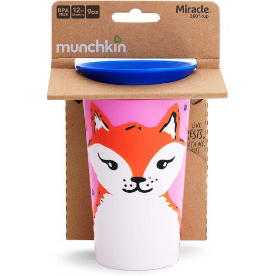 Чашка-непроливайка Munchkin Miracle 360° Sippy Лисиця 266 мл (051777) Чашка-непроливайка Munchkin Miracle 360° Sippy Лисиця 266 мл (051777)
