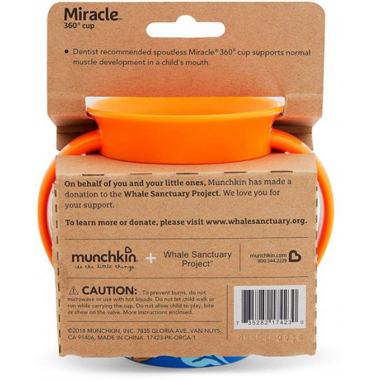 Чашка-непроливайка Munchkin Miracle 360° Trainer cup Косатка 177 мл (051775) Чашка-непроливайка Munchkin Miracle 360° Trainer cup Косатка 177 мл (051775)