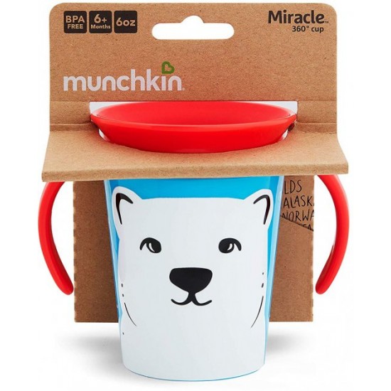 Чашка-непроливайка Munchkin Miracle 360° Trainer cup Білий ведмідь 177 мл (051776) Чашка-непроливайка Munchkin Miracle 360° Trainer cup Білий ведмідь 177 мл (051776)