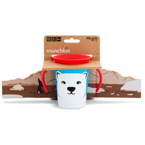 Чашка-непроливайка Munchkin Miracle 360° Trainer cup Білий ведмідь 177 мл (051776) Чашка-непроливайка Munchkin Miracle 360° Trainer cup Білий ведмідь 177 мл (051776)