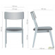 AMF dining chair Cantal bleached beech/marengo 545031 AMF dining chair Cantal bleached beech/marengo 545031