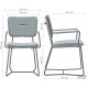 Стул AMF Alphabet H black/yellow gray 545767 Стул AMF Alphabet H black/yellow gray 545767