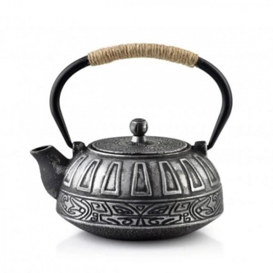 Чайник чавунний заварювальний Flora ALOR BLACK&SILVER 0.8 л. 35469 (AND003824) Чайник чавунний заварювальний Flora ALOR BLACK&SILVER 0.8 л. 35469 (AND003824)