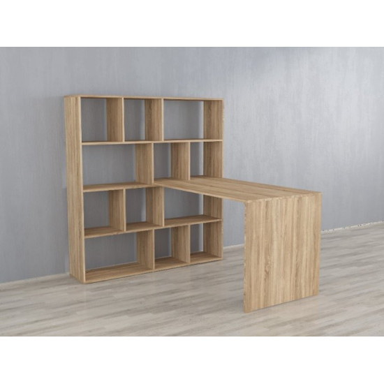 Computer desk with shelving Id0083 Sonoma Oak Computer desk with shelving Id0083 Sonoma Oak