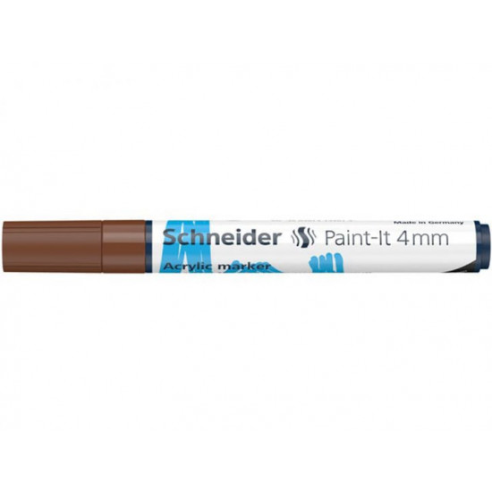  Маркер акриловый Schneider Paint-it 320 4 мм коричневый (S120207)