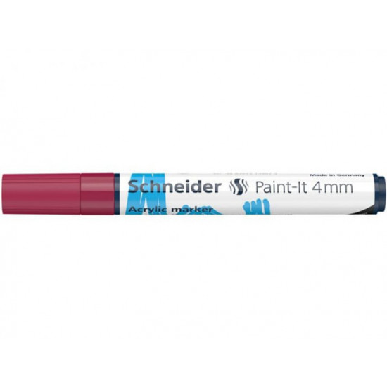  Маркер акриловый Schneider Paint-it 320 4 мм бордовый (S120261)