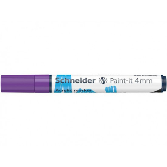 Маркер акриловый Schneider Paint-it 320 4 мм фиолетовый (S120208) Маркер акриловый Schneider Paint-it 320 4 мм фиолетовый (S120208)