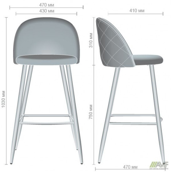 Барный AMF стул Bellini бук/green 545882 Барный AMF стул Bellini бук/green 545882