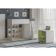 Ліжко-горище KidsBunkBed K-041 біле рожеве 1790 × 1150 × 1405 мм Ліжко-горище KidsBunkBed K-041 біле рожеве 1790 × 1150 × 1405 мм