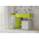 Ліжко-горище KidsBunkBed K-041 біле рожеве 1790 × 1150 × 1405 мм Ліжко-горище KidsBunkBed K-041 біле рожеве 1790 × 1150 × 1405 мм