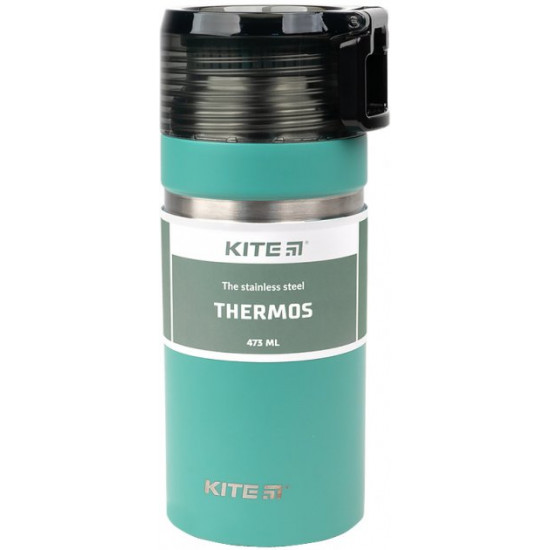 Термос Kite 473 мл Зеленый (K21-320-02) Термос Kite 473 мл Зеленый (K21-320-02)