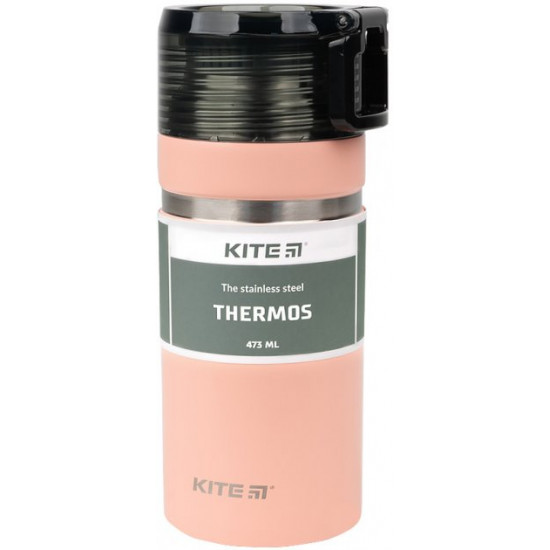 Термос Kite 473 мл Персиковый (K21-320-01) Термос Kite 473 мл Персиковый (K21-320-01)