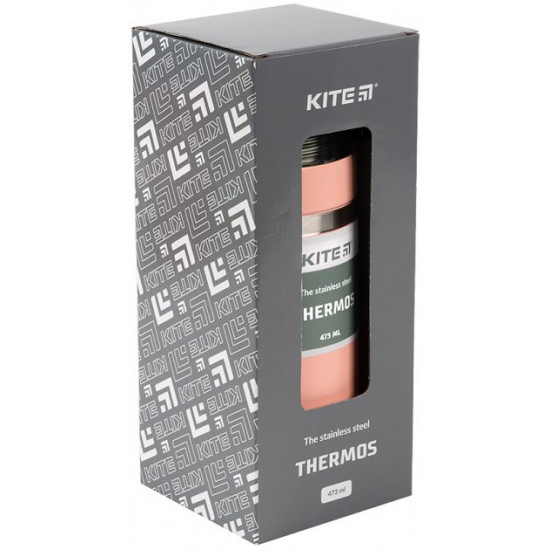 Термос Kite 473 мл Персиковый (K21-320-01) Термос Kite 473 мл Персиковый (K21-320-01)