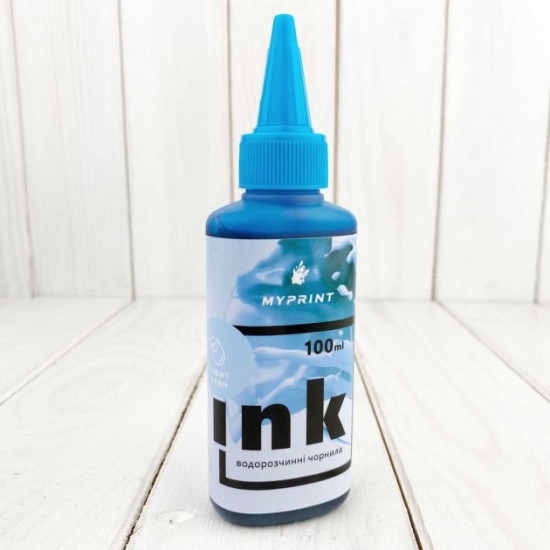 Ink for water-resistant printer My Print (100 ml) light cyan (7742) Ink for water-resistant printer My Print (100 ml) light cyan (7742)