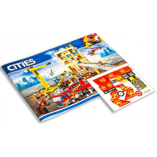 Construction set Cites 11216/60216 Fire on a construction site 985 parts Construction set Cites 11216/60216 Fire on a construction site 985 parts