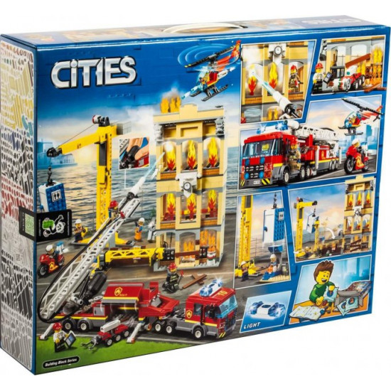 Construction set Cites 11216/60216 Fire on a construction site 985 parts Construction set Cites 11216/60216 Fire on a construction site 985 parts