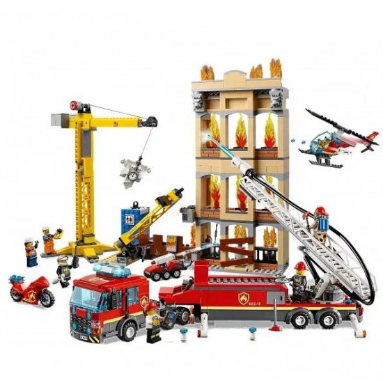 Construction set Cites 11216/60216 Fire on a construction site 985 parts Construction set Cites 11216/60216 Fire on a construction site 985 parts