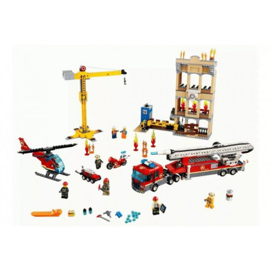 Construction set Cites 11216/60216 Fire on a construction site 985 parts Construction set Cites 11216/60216 Fire on a construction site 985 parts