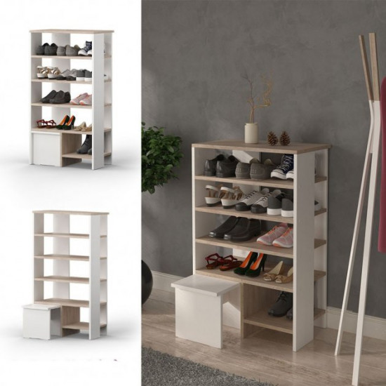 Shelf for shoes 935x600x344 White\ Sonoma Oak Shelf for shoes 935x600x344 White\ Sonoma Oak