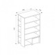 Shelf for shoes 935x600x344 White\ Sonoma Oak Shelf for shoes 935x600x344 White\ Sonoma Oak