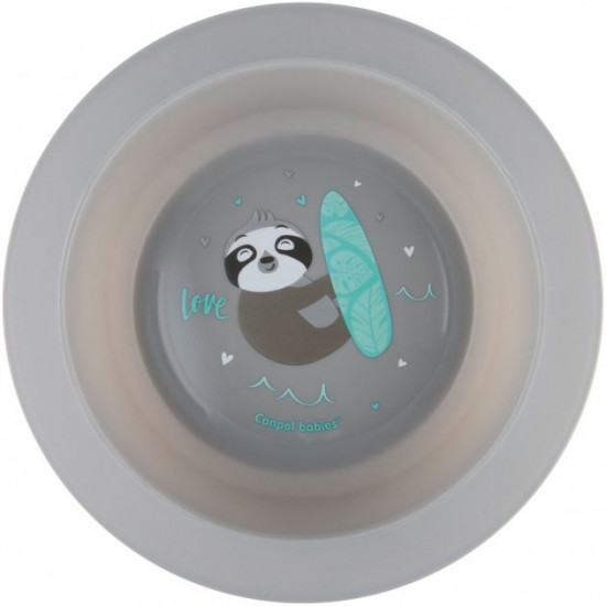 Набор посуды Canpol babies Exotic Animals Серый 2 шт (56/523_grey) Набор посуды Canpol babies Exotic Animals Серый 2 шт (56/523_grey)