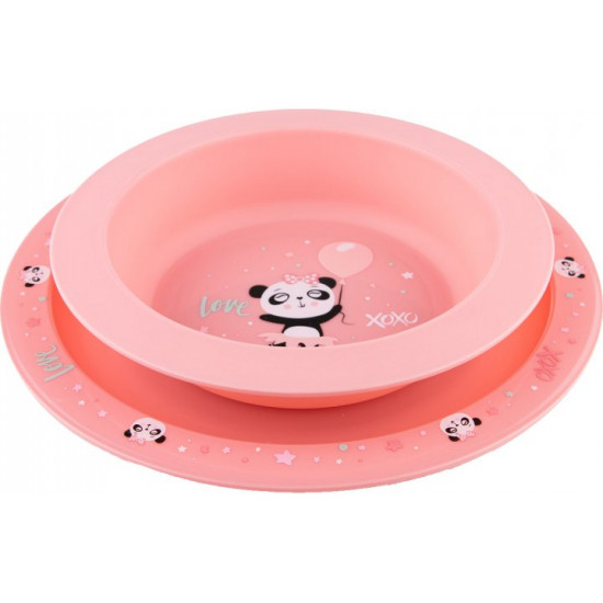 Набір посуду Canpol babies Exotic Animals Рожевий 2 шт (56/523_pin) Набір посуду Canpol babies Exotic Animals Рожевий 2 шт (56/523_pin)