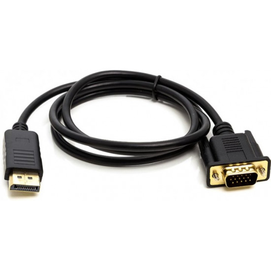Кабель PowerPlant DisplayPort (M) - VGA (M) 1 м Черный (CA911882) Кабель PowerPlant DisplayPort (M) - VGA (M) 1 м Черный (CA911882)