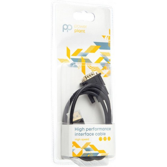 Кабель PowerPlant DisplayPort (M) - VGA (M) 1 м Черный (CA911882) Кабель PowerPlant DisplayPort (M) - VGA (M) 1 м Черный (CA911882)