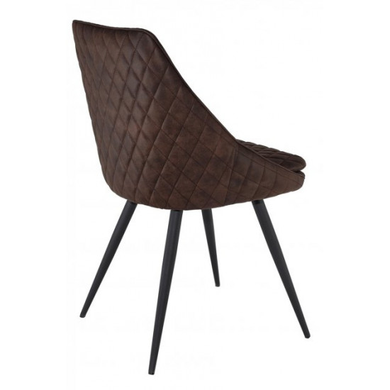 Kitchen chair dark brown fabric DAOSUN DC 9552A Kitchen chair dark brown fabric DAOSUN DC 9552A