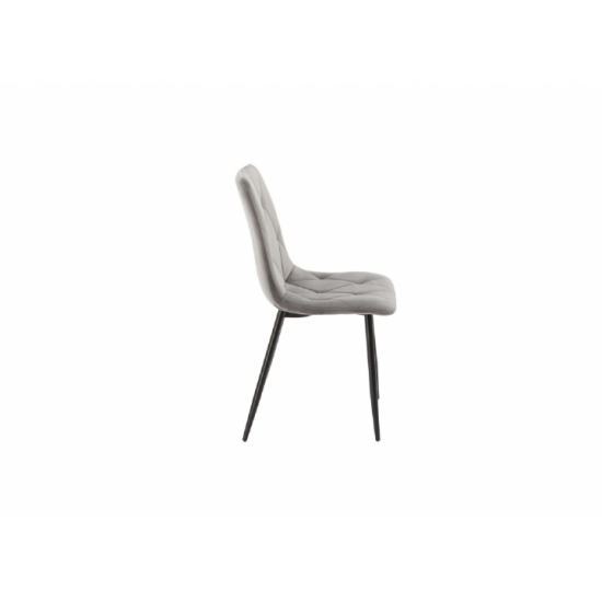 Chair with corduroy upholstery Vetro Mebel N-42 for kitchen, cafe, bar Gray Chair with corduroy upholstery Vetro Mebel N-42 for kitchen, cafe, bar Gray