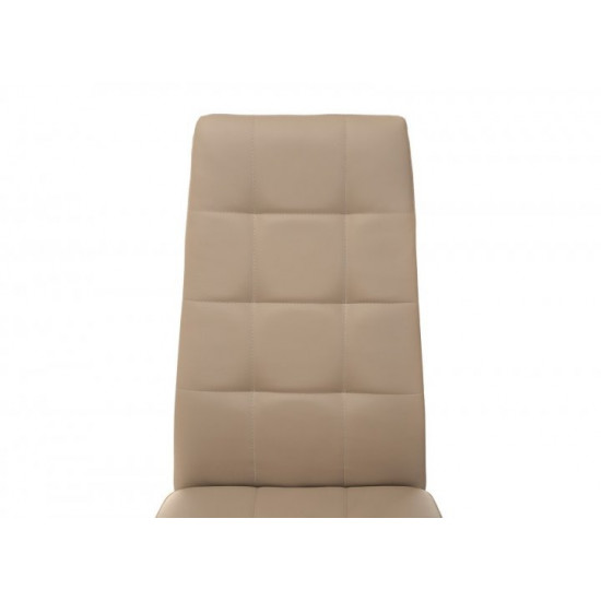Chair for kitchen, cafe, bar artificial leather + metal N-66-2 Vetro Mebel cappuccino Chair for kitchen, cafe, bar artificial leather + metal N-66-2 Vetro Mebel cappuccino