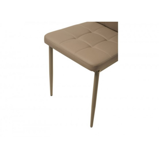 Chair for kitchen, cafe, bar artificial leather + metal N-66-2 Vetro Mebel cappuccino Chair for kitchen, cafe, bar artificial leather + metal N-66-2 Vetro Mebel cappuccino