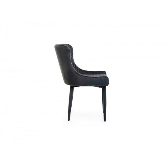 Chair with corduroy upholstery Vetro Mebel M-20 for kitchen, cafe, bar Gray Chair with corduroy upholstery Vetro Mebel M-20 for kitchen, cafe, bar Gray