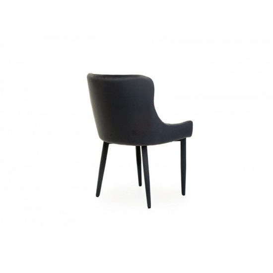 Chair with corduroy upholstery Vetro Mebel M-20 for kitchen, cafe, bar Gray Chair with corduroy upholstery Vetro Mebel M-20 for kitchen, cafe, bar Gray