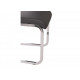 Chair for kitchen, cafe, bar artificial leather + chrome steel S-110 Vetro Mebel gray Chair for kitchen, cafe, bar artificial leather + chrome steel S-110 Vetro Mebel gray