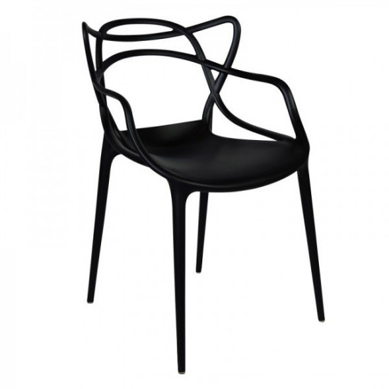 Designer chair Masters SDM, plastic, black Designer chair Masters SDM, plastic, black