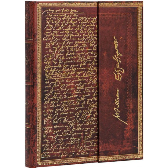  Записная книга Paperblanks Шекспир 13 х 18 см 144 страницы в линию (9781439729090)