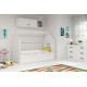 Дитяче ліжко горище Будиночок KidsBunkBed білий колір 160х80 см. 124х86х164 см. Дитяче ліжко горище Будиночок KidsBunkBed білий колір 160х80 см. 124х86х164 см.