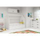 Дитяче ліжко горище Будиночок KidsBunkBed білий колір 160х80 см. 124х86х164 см. Дитяче ліжко горище Будиночок KidsBunkBed білий колір 160х80 см. 124х86х164 см.