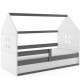 Дитяче ліжко горище Будиночок KidsBunkBed білий сірий колір 160х80 см. 124х86х164 см. Дитяче ліжко горище Будиночок KidsBunkBed білий сірий колір 160х80 см. 124х86х164 см.