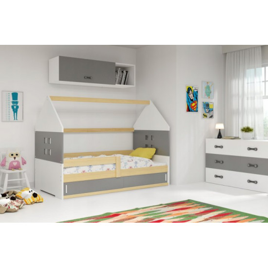 Дитяче ліжко горище Домик KidsBunkBed сосна білий блакитний колір 160х80 см. 124х86х164 см. Дитяче ліжко горище Домик KidsBunkBed сосна білий блакитний колір 160х80 см. 124х86х164 см.
