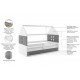 Дитяче ліжко горище Домик KidsBunkBed сосна білий блакитний колір 160х80 см. 124х86х164 см. Дитяче ліжко горище Домик KidsBunkBed сосна білий блакитний колір 160х80 см. 124х86х164 см.